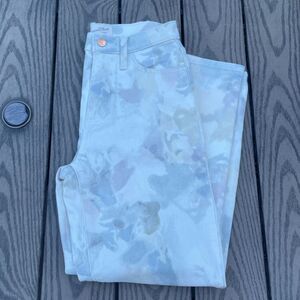 Universal Thread Target Super-High Rise Vintage Straight Leg Watercolor Jeans 0
